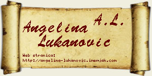 Angelina Lukanović vizit kartica